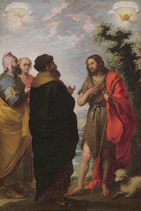 San Giovanni Battista con gli scribi e i farisei, c.1655